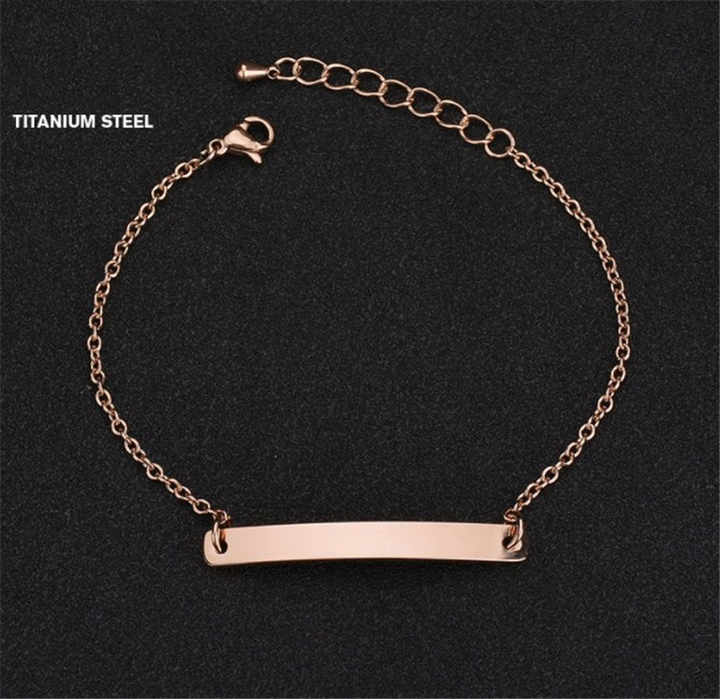 Custom Engraved Bracelet Stainless Steel
