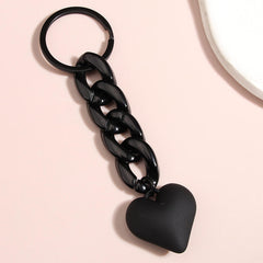Handmade Heart Key chains Acrylic Plastic For Women Girls