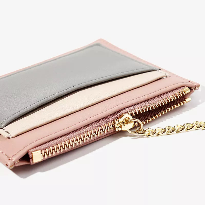 Lady Wallet Multi Slot Zipper Bag Key Chain