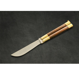 High Carbon Steel Filipino Balisongs butterfly Brass with Chico Wood Inserts