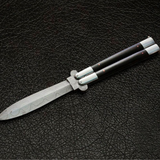 High Carbon Steel Filipino Balisongs butterfly Brass with Stainless Steel with roseWood Inserts