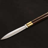 High Carbon Steel Filipino Balisongs butterfly Brass with ebony Wood Inserts