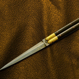 High Carbon Steel Filipino Balisongs butterfly Brass with rose Wood Inserts