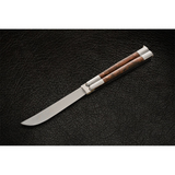 High Carbon Steel Filipino Balisongs butterfly Stainless with walnut wood and burl wood Inserts