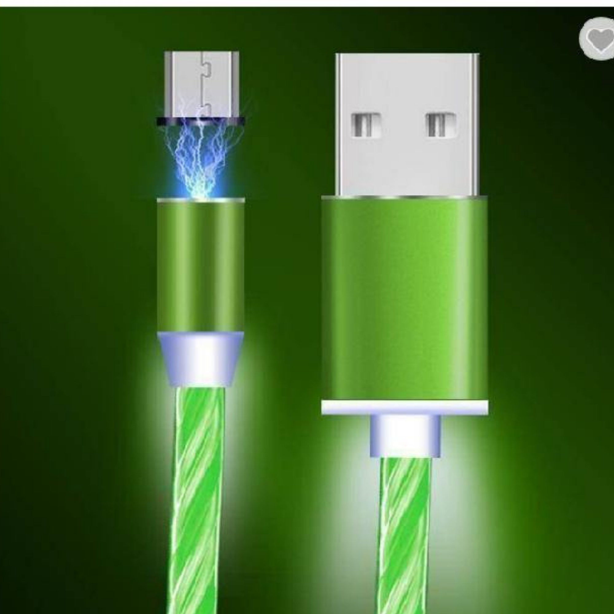 LED Glowing 3 in 1 USB Magnetic Cable