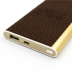 Leather Cover Power Bank 6000 mAh