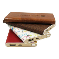 Leather Cover Power Bank 6000 mAh