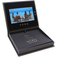 Luxury Business Gift PU Leather Video Brochure Box