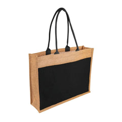 MONCLOVA - Jute Bag with Canvas Pocket