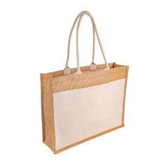 MONCLOVA - Jute Bag with Canvas Pocket