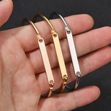 Metal Plating English letter C-shaped Bracelet
