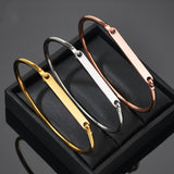 Metal Plating English letter C-shaped Bracelet