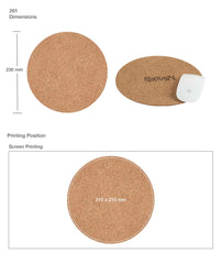 Cork Round Mouse Pads