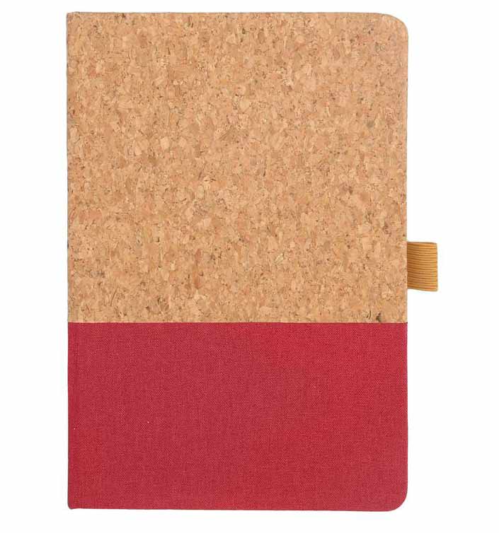 BORSA - eco-neutral A5 Cork Fabric Hard Cover Notebook and Pen Set