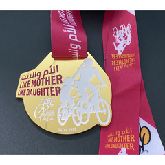 QATAR 2020 Like Mother Like Daughter Bicycle Super cup Parent-child Game Sports Medal - Gifto Graphics