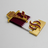 Qatar National Day Lapel Pin badge with magnet