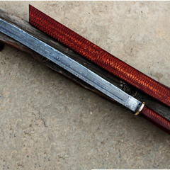 RED DRAGON SWORD 32? Long 22?Blade? 35 Goz Damascus SAMURAI NINJA KATANA Japanese Sword