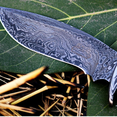 Redback 12? Long 7?Blade ? 12oz Damascus steel Hunting Bowie Handmade Knife with stabilized wood