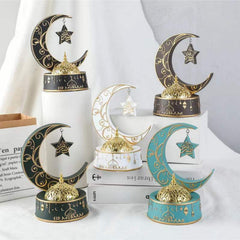 Set of 5 Resin Metal Censer Crafts Home Accessories For Ramadan & Eid Gifts