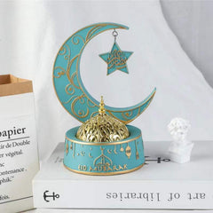 Set of 5 Resin Metal Censer Crafts Home Accessories For Ramadan & Eid Gifts