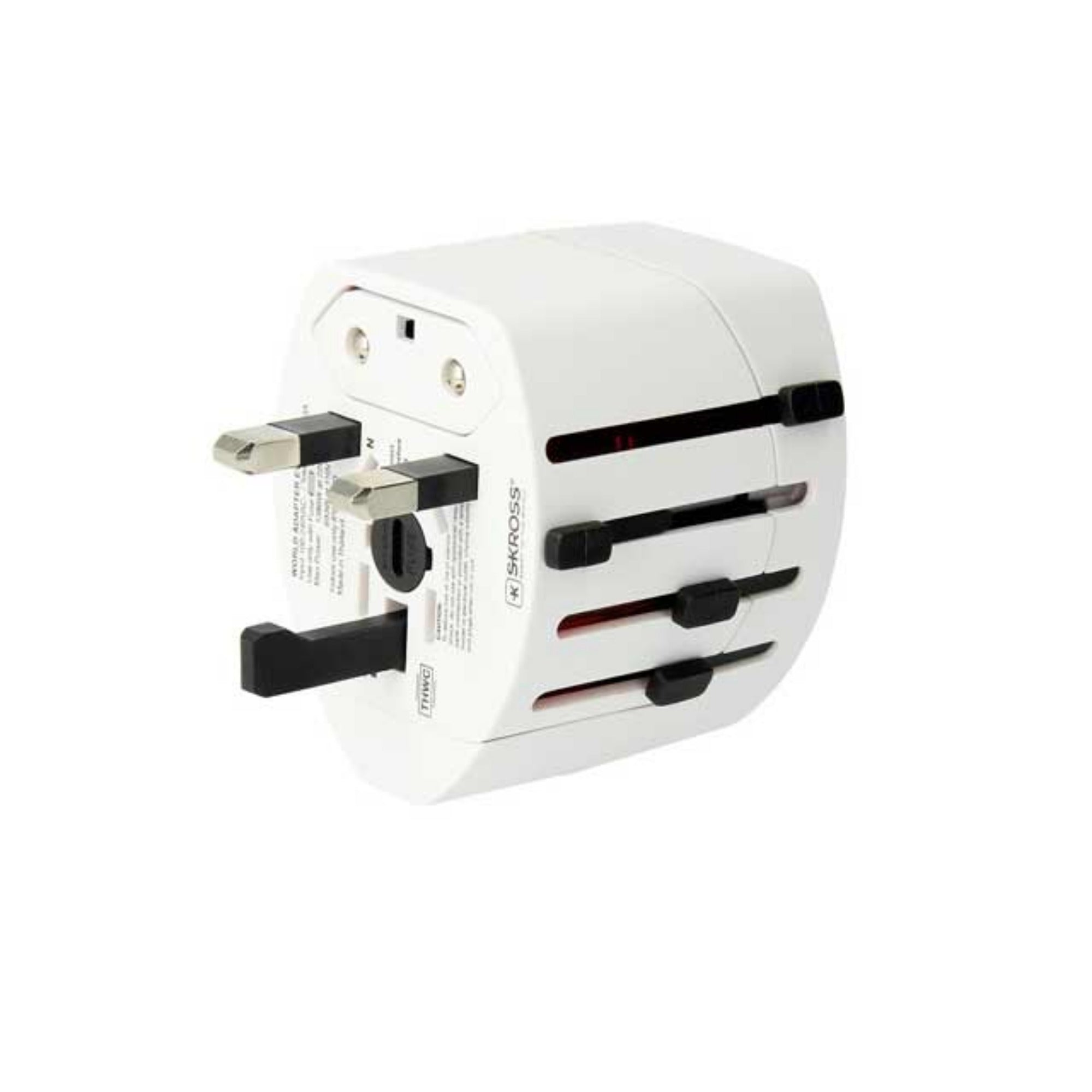 Skross Evo Compact World Travel Adapter With Dual Usb - Gifto Graphics