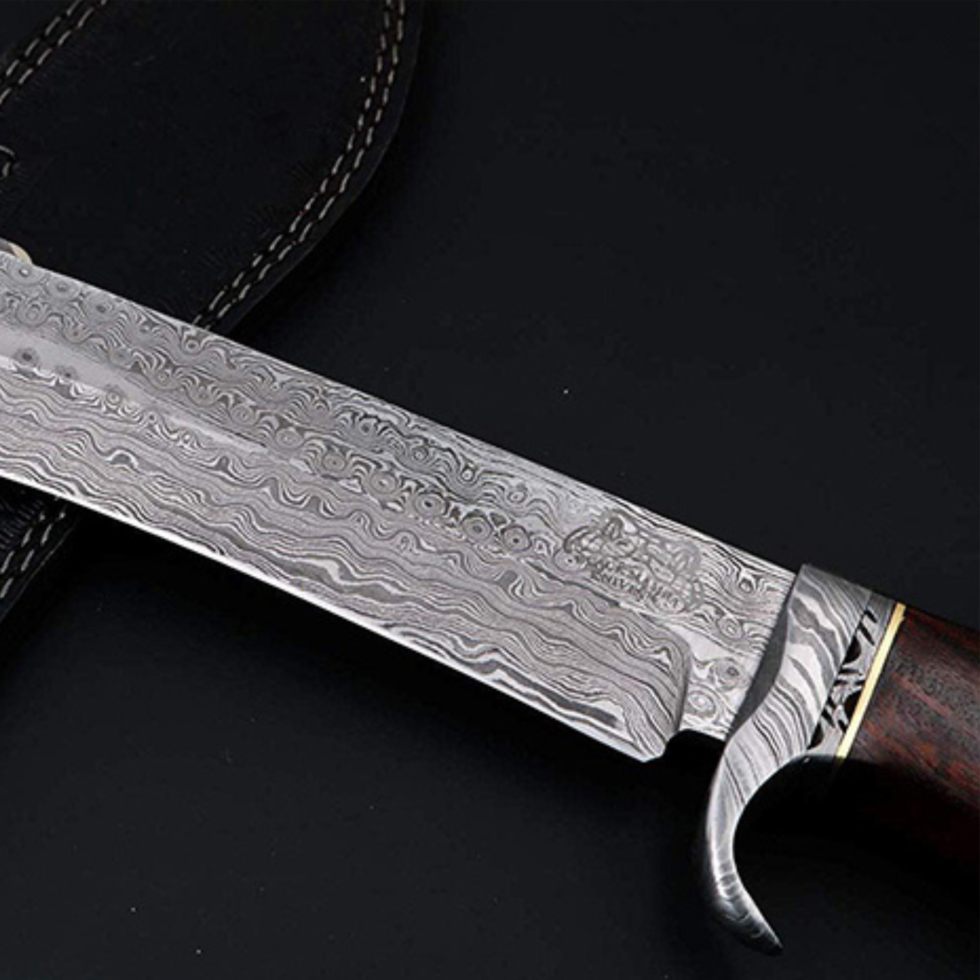 Sequoia Knife 15 Inches LONG 9 Inches BLADE 13 Ounce Hunting Fixed Blade Bowie Knife Handmade Damascus Knife