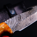Slatra Damascus Knife 10 Inches Long 5 Inches Blade 13 Ounce Damascus Hunting Fixed Blade