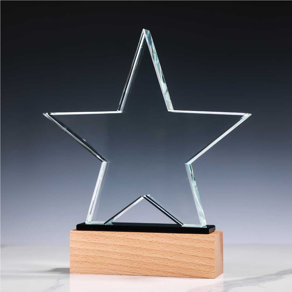 Star Shaped Crystal Award