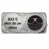 Tipato Silver / Black Polyester Sunshades - Gifto Graphics