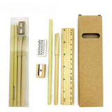Wood Color Pencils in Wooden Box