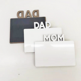 Sublimation Wood Fridge Magnet MOM, DAD, BABY