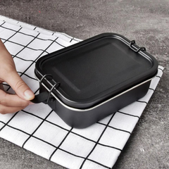 Stainless Steel Metal Thermal Insulated Square Lunch Box