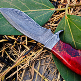 Redback 12? Long 7?Blade ? 12oz Damascus steel Hunting Bowie Handmade Knife with stabilized wood