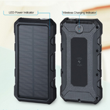 Waterproof Fast Charging Wireless 18W Solar Power Bank