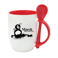 Personalized Two color Spoon Mugs