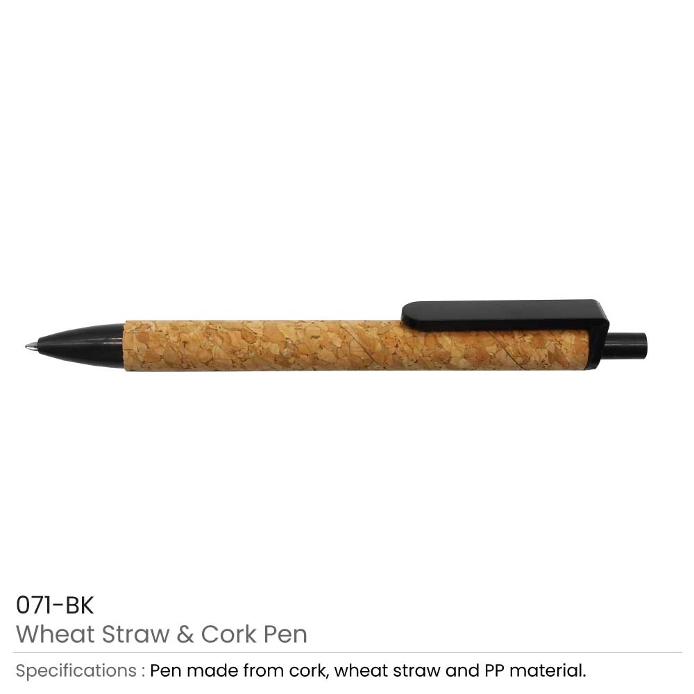 Wheat Straw and Cork Pens